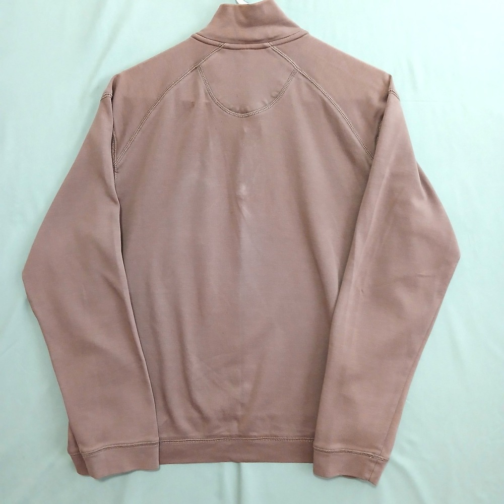 HATHAWAY Men's 1/4 Zip Brown Mock Neck Pullover Sweater XXL Long Slv Casual NWOT - Picture 11 of 13
